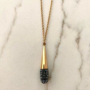 Swarovski rose gold necklace